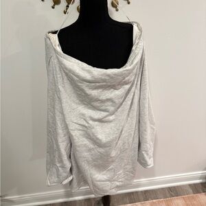 Sexy and Comfortable Gray Off-Shoulder Dress